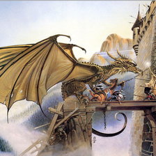 Схема вышивки «Битва с драконом»