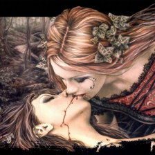 Схема вышивки «Ядовитый поцелуй»