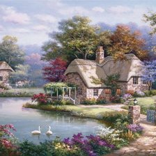 Схема вышивки «домик 3»