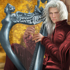 Схема вышивки «Игра на арфе»