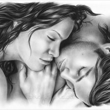 Схема вышивки «Сон вдвоем»