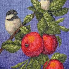 Схема вышивки «снегири»