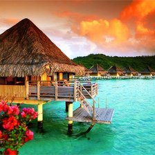 Схема вышивки «море»