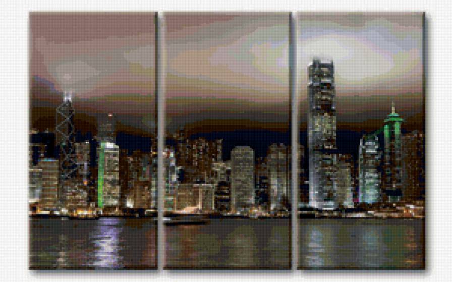 мегаполис - модульная картина - предпросмотр