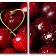 Схема вышивки «вишневое сердце»