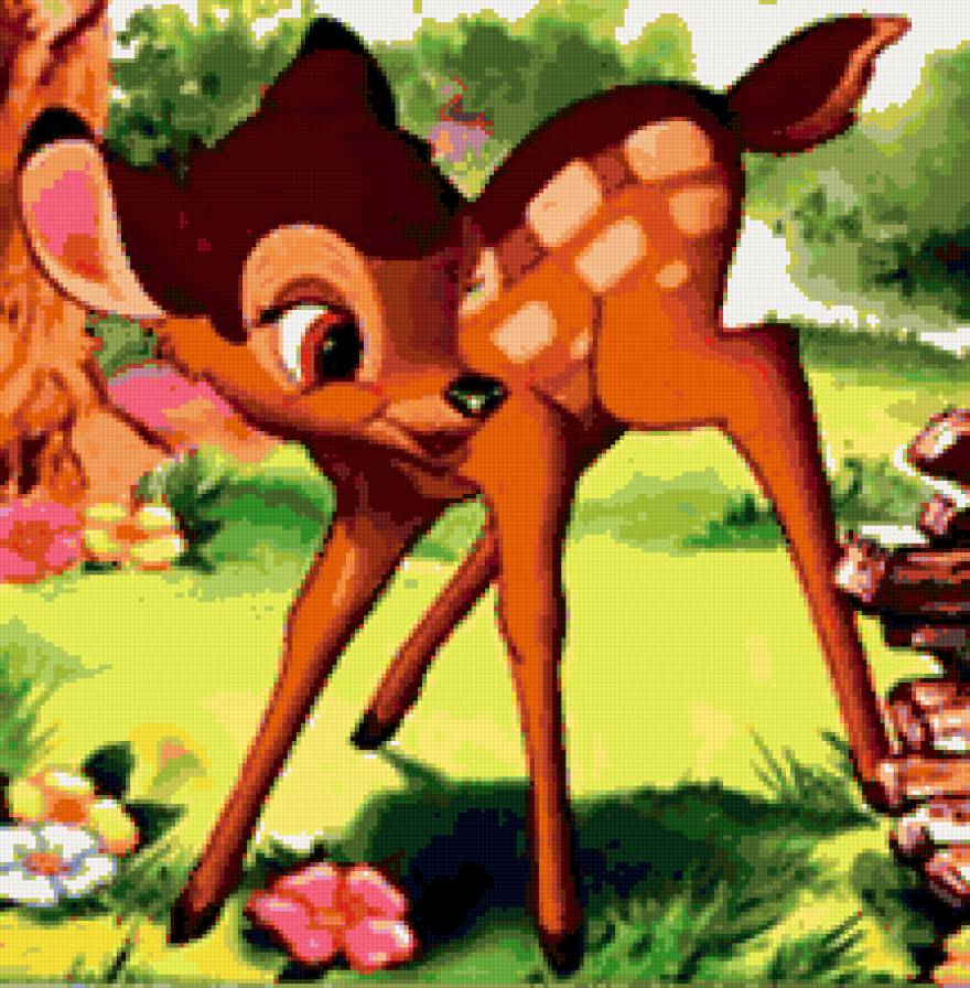 бемби - животные, мультфильм, детям - предпросмотр