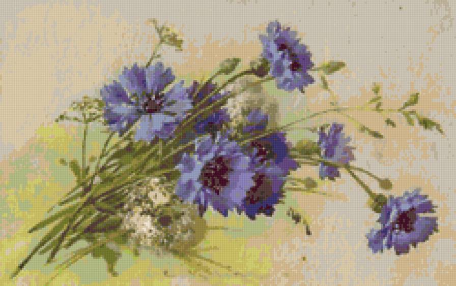 васильки - цветы - предпросмотр