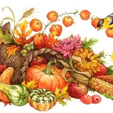 Схема вышивки «дары осени»