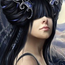 Схема вышивки «девушка»