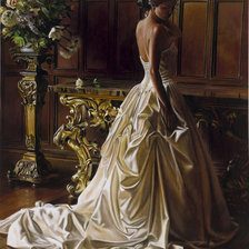 Схема вышивки «девушка»