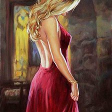 Схема вышивки «девушка»