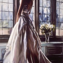 Схема вышивки «девушка»