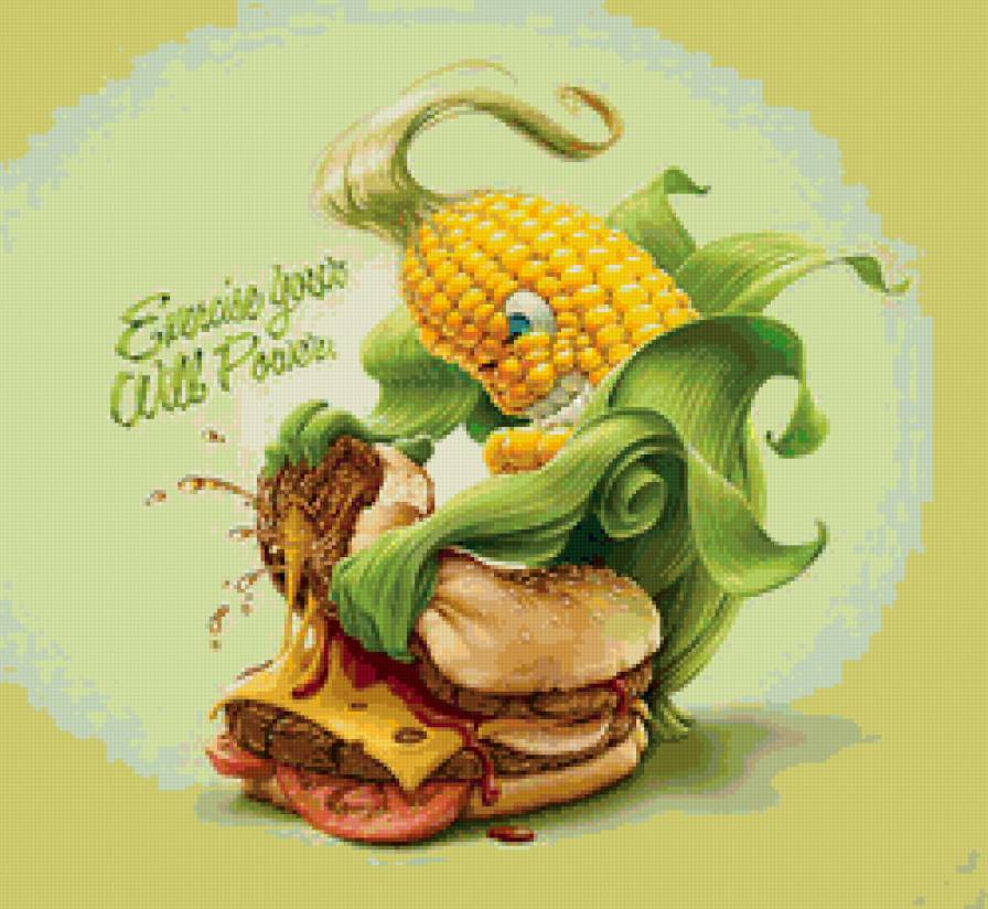 Кукуруза - кукуруза, еда, борьба - предпросмотр