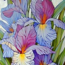 Схема вышивки «Ирисы»