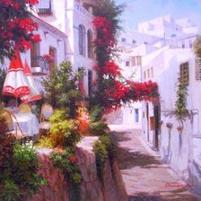 Схема вышивки «Европейский пейзаж»