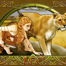 Схема вышивки «Лев»