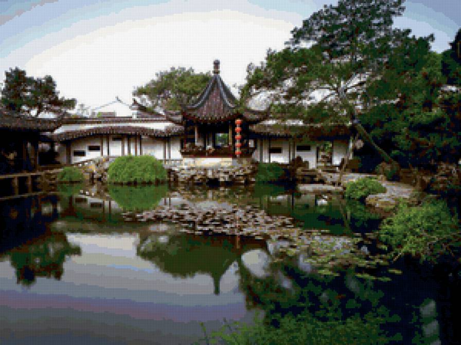 Восток - восток, пруд, пагода - предпросмотр