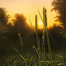 Схема вышивки «Ночной пейзаж»