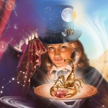 Схема вышивки «скорпион»