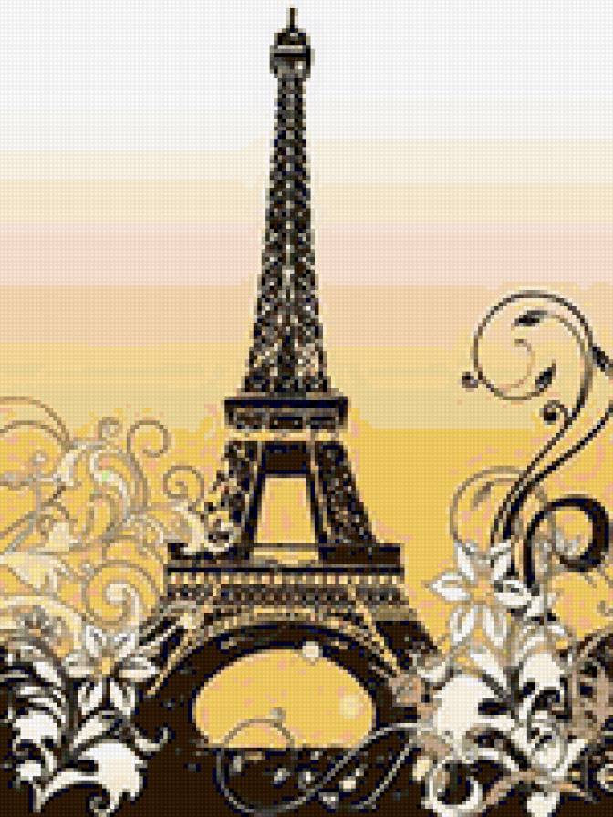 Эйфелева башня - париж - предпросмотр