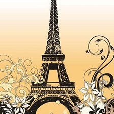 Схема вышивки «Эйфелева башня»