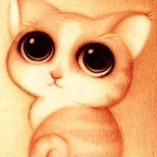 Схема вышивки «котенок»