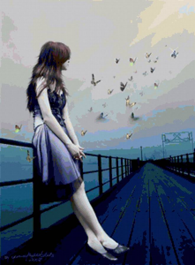 Девушка - мост, девушка - предпросмотр