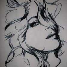 Схема вышивки «Девушка»