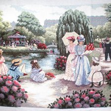 Схема вышивки «прогулка»