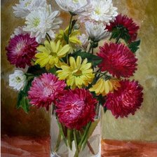 Схема вышивки «астры»