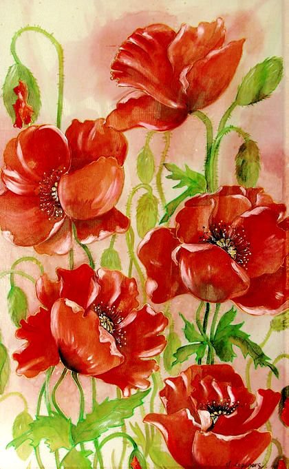 красные маки - оригинал