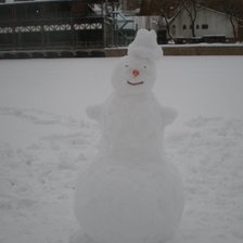 Схема вышивки «снеговик»