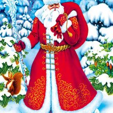 Схема вышивки «Дед Мороз»