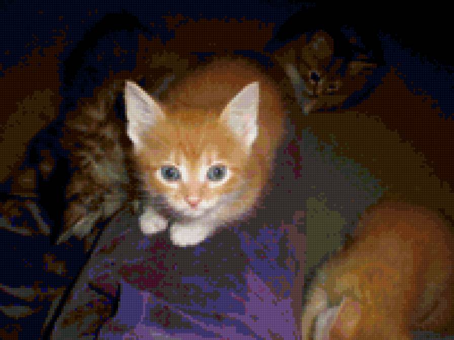 котята - кошка, котята, коты - предпросмотр