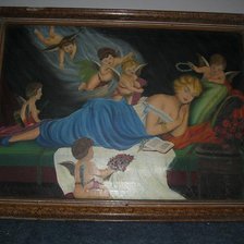 Схема вышивки «Женщина и ангелы»