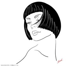 Схема вышивки «девушка»