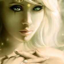 Схема вышивки «Девушка»