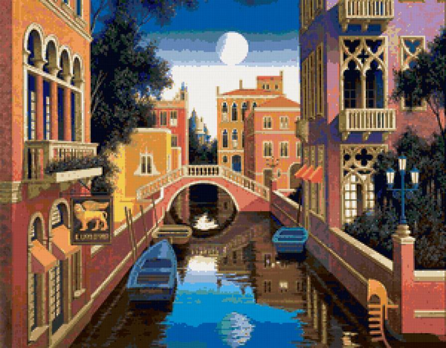 италия - пейзаж, вода, венеция, город - предпросмотр