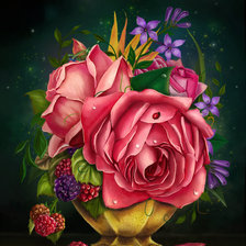 Схема вышивки «букетик»