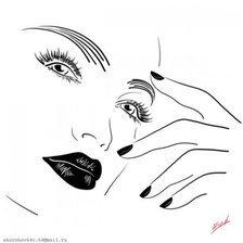 Схема вышивки «девушка»