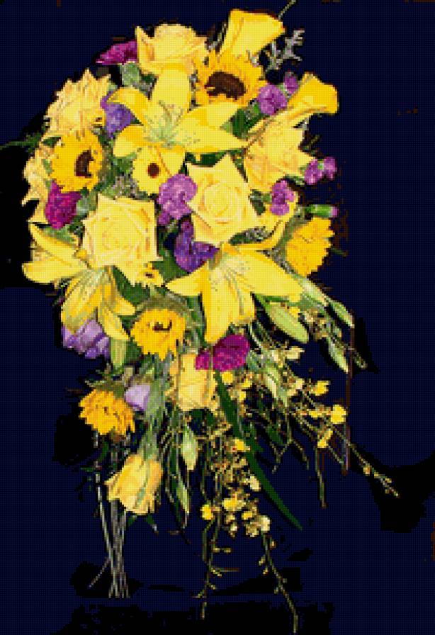 свадебный букет - цветы - предпросмотр