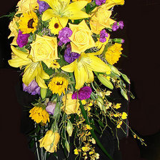 Схема вышивки «свадебный букет»