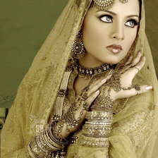 Схема вышивки «индийка»