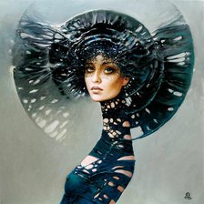 Схема вышивки «lady»