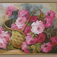 Схема вышивки «розы»