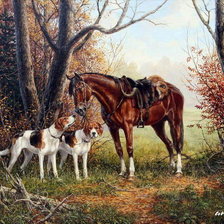 Схема вышивки «После охоты»