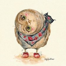 Схема вышивки «совенок»