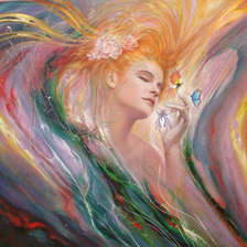 Схема вышивки «Леди весна»