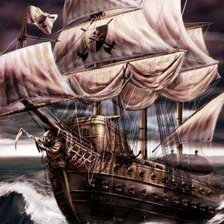 Схема вышивки «Под парусами»