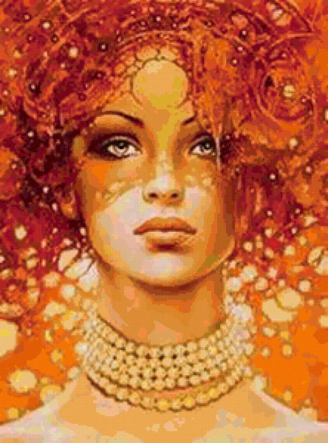 Красота женщины - карол бак, женщина, девушка, портрет, красота женщины, картина - предпросмотр